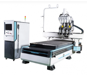 Máy cnc 4 đầu cắt gỗ công nghiệp